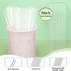 Zopeal cupcake toppers sticks clear perfect for DIY desserts and events.