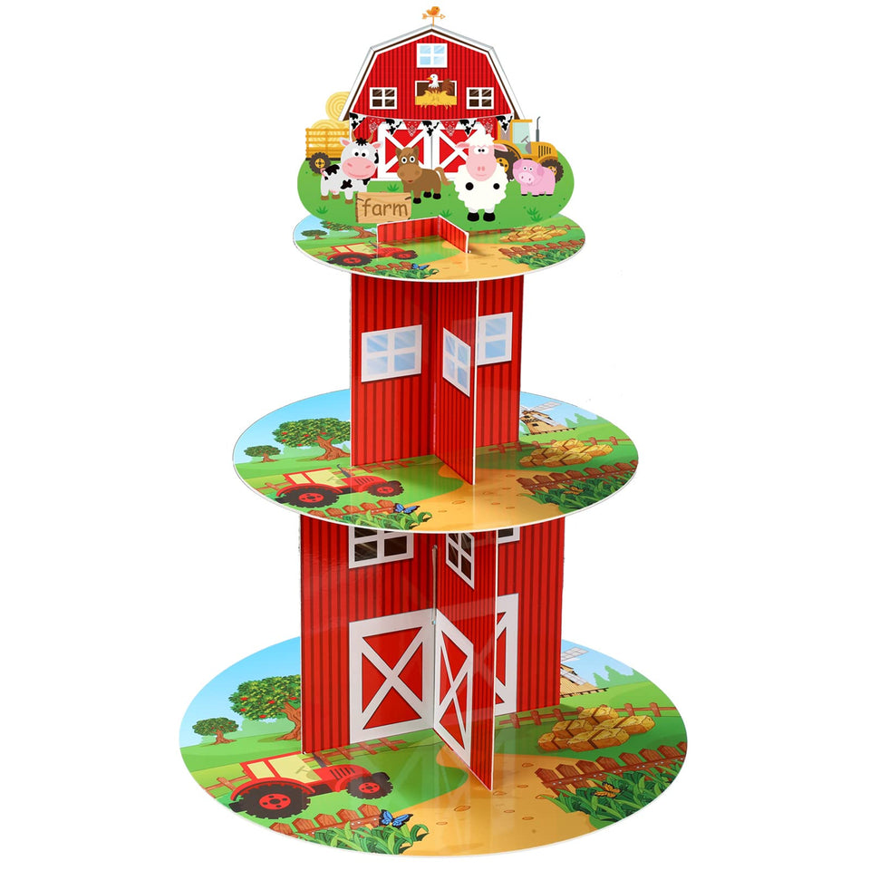Zopeal Farm Cupcake Stand top tier ideal for displaying cupcakes