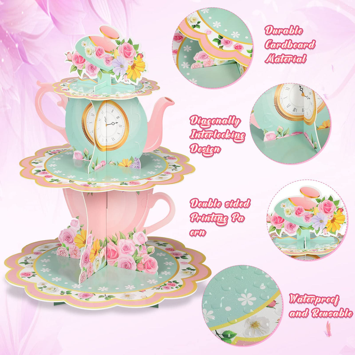Zopeal floral party decorations create a charming centerpiece