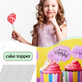 Zopeal kitchen stirring rods clear 3mm for beverages and desserts