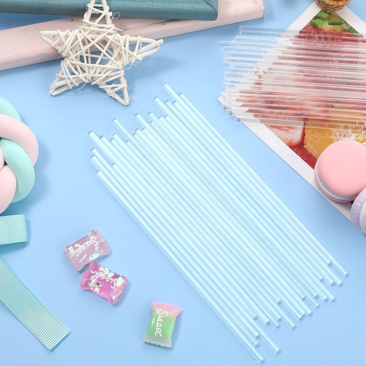 Zopeal party decor sticks clear ideal for weddings, birthdays, and celebrations.