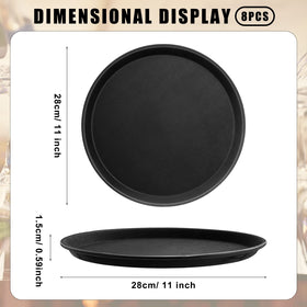 Zopeal lightweight plastic serving tray for easy handling in busy dining environments.