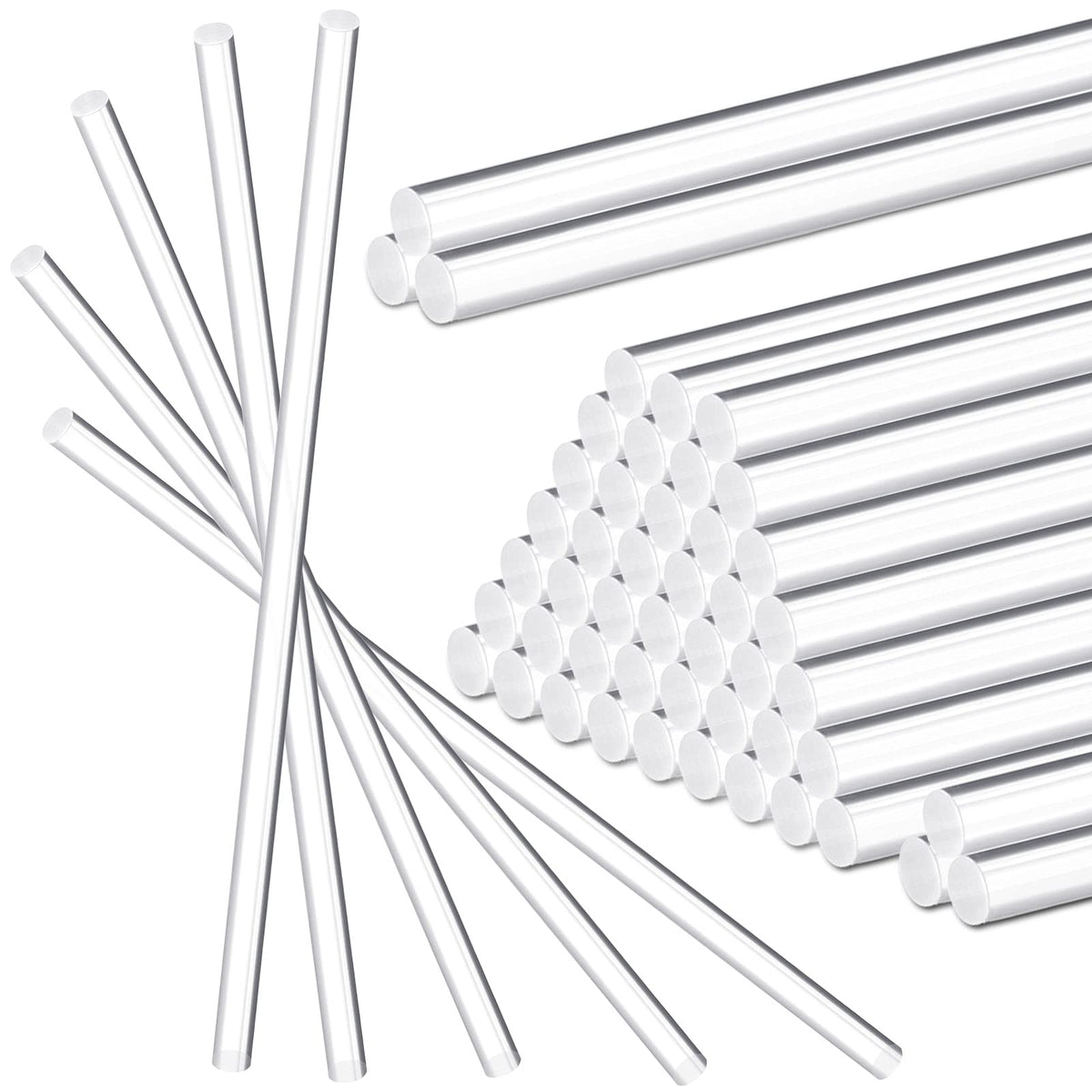 Zopeal reusable acrylic candy sticks clear offer long-lasting snack making.