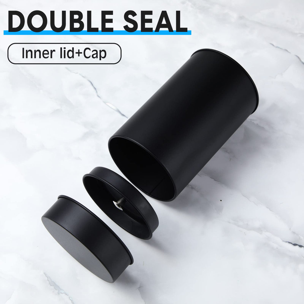 Zopeal inner sealing lid blocks light while keeping contents sealed.
