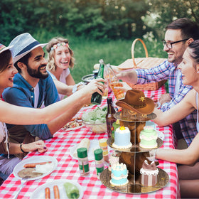 Zopeal Western Cupcake Stand party-decor-set enables quick setup.