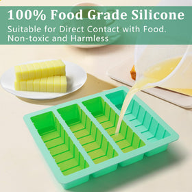 Zorazio butter mold features spoon-marking lines for accurate portions.