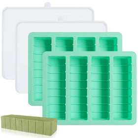 Zorazio butter mold tray with lid shows two-pack convenience for precise portions.