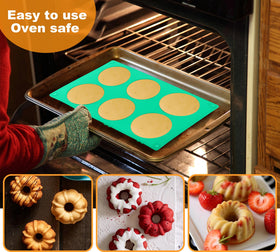 Zorazio dishwasher-safe silicone pan for quick cleaning after baking.