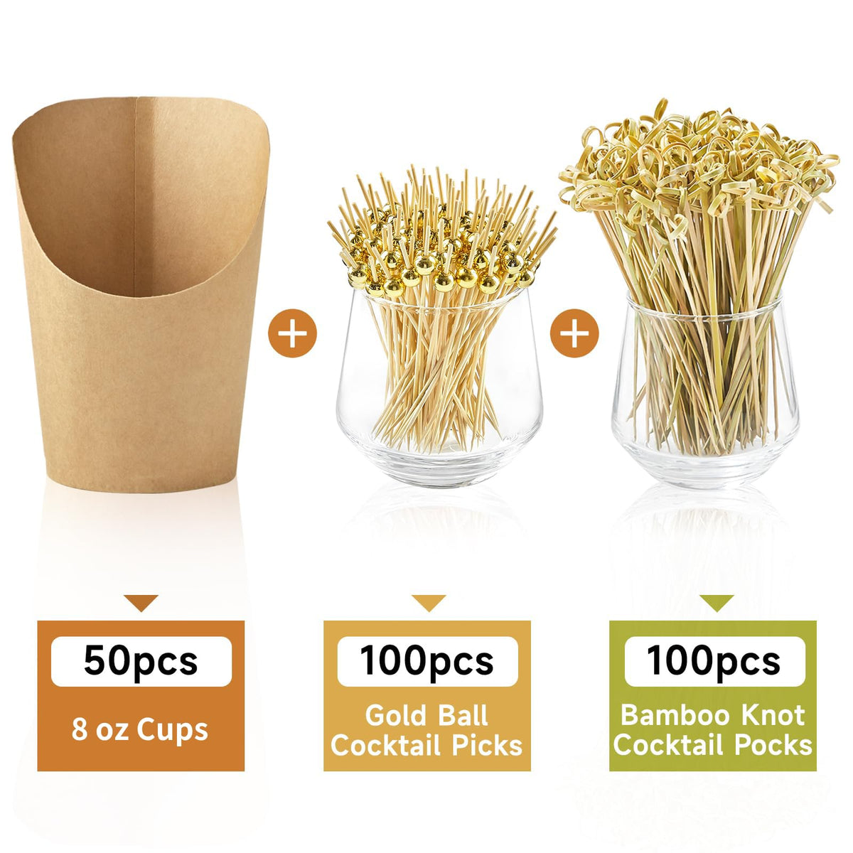 ZORRITA 100-sets cups with 400 picks packaging ready for events.
