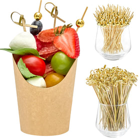 ZORRITA 8oz charcuterie cups with sticks for stylish party serving