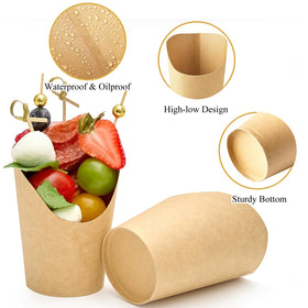 ZORRITA cups with 4 sticks per cup demonstrating convenient serving.