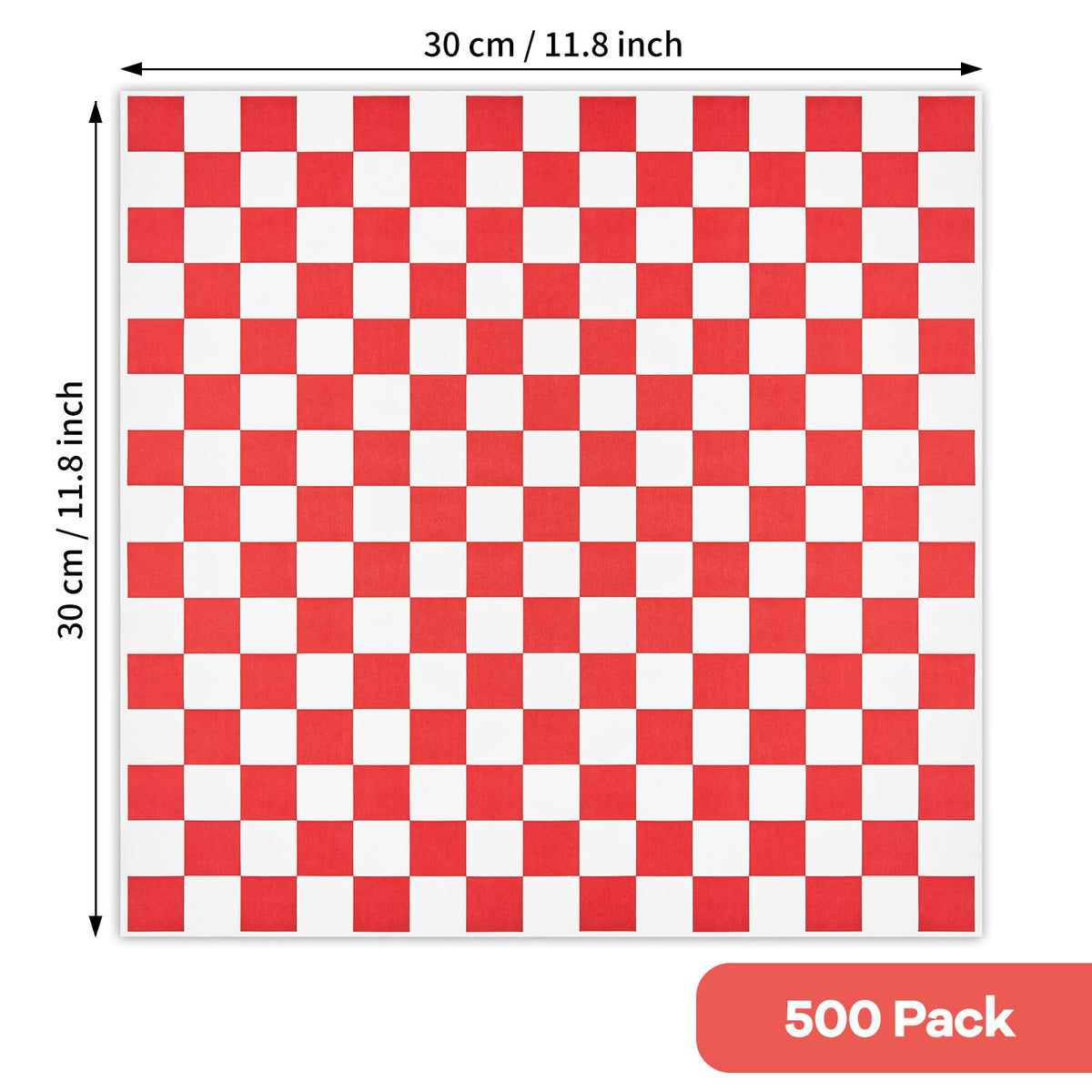 ZORRITA pre-cut deli paper 11.8 x 11.8 inches for quick wrapping.