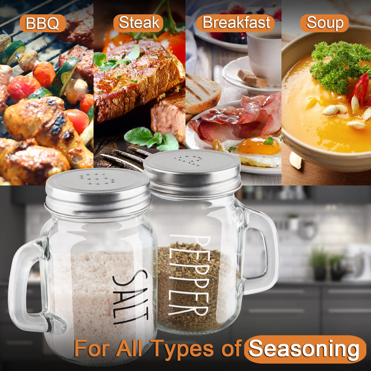 ZOSUJO 13-hole shaker provides even seasoning on meals
