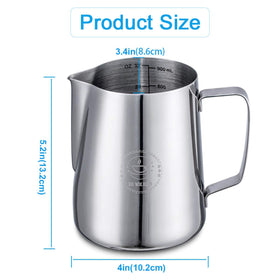 ZOWIE KING Espresso Steaming Pitcher 900ml supports consistent milk texture.