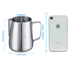 ZOWIE KING Narrow-Mouth Milk Pitcher improves controlled pouring.