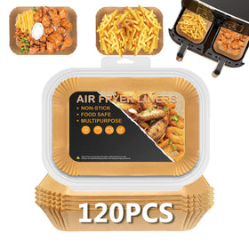 ZOWVAAM Bella 4Qt Slim liners arranged in a rectangle for easy air frying.
