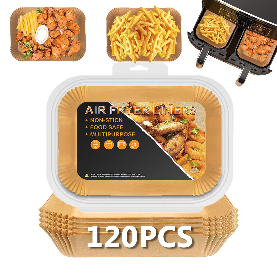 ZOWVAAM Bella 4Qt Slim liners arranged in a rectangle for easy air frying.