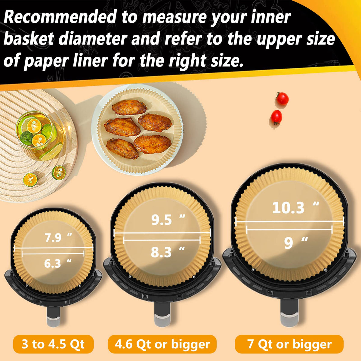 ZOWVAAM grease-proof liners minimize splatter for cleaner surfaces.