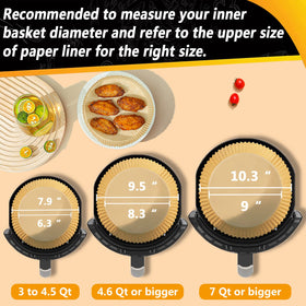 ZOWVAAM grease-proof liners minimize splatter for cleaner surfaces.