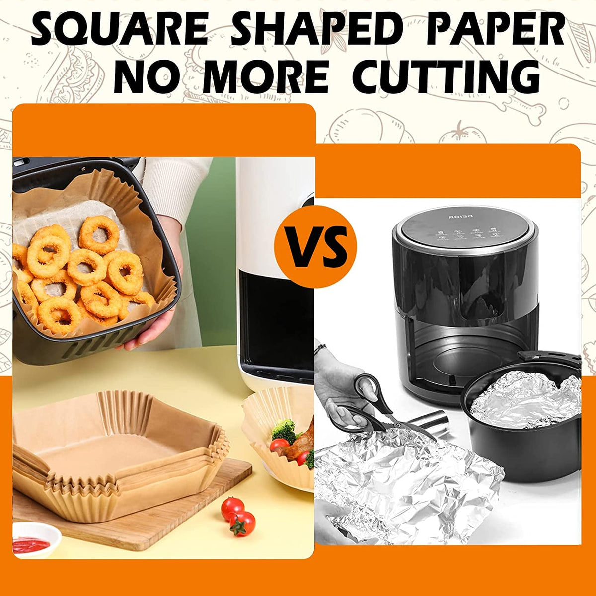 ZOWVAAM square-bowl liner design for 2–3 qt baskets and easy setup.