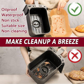 ZOWVAAM ChefMan 6Qt dual-basket liners guard interiors during frying and baking.