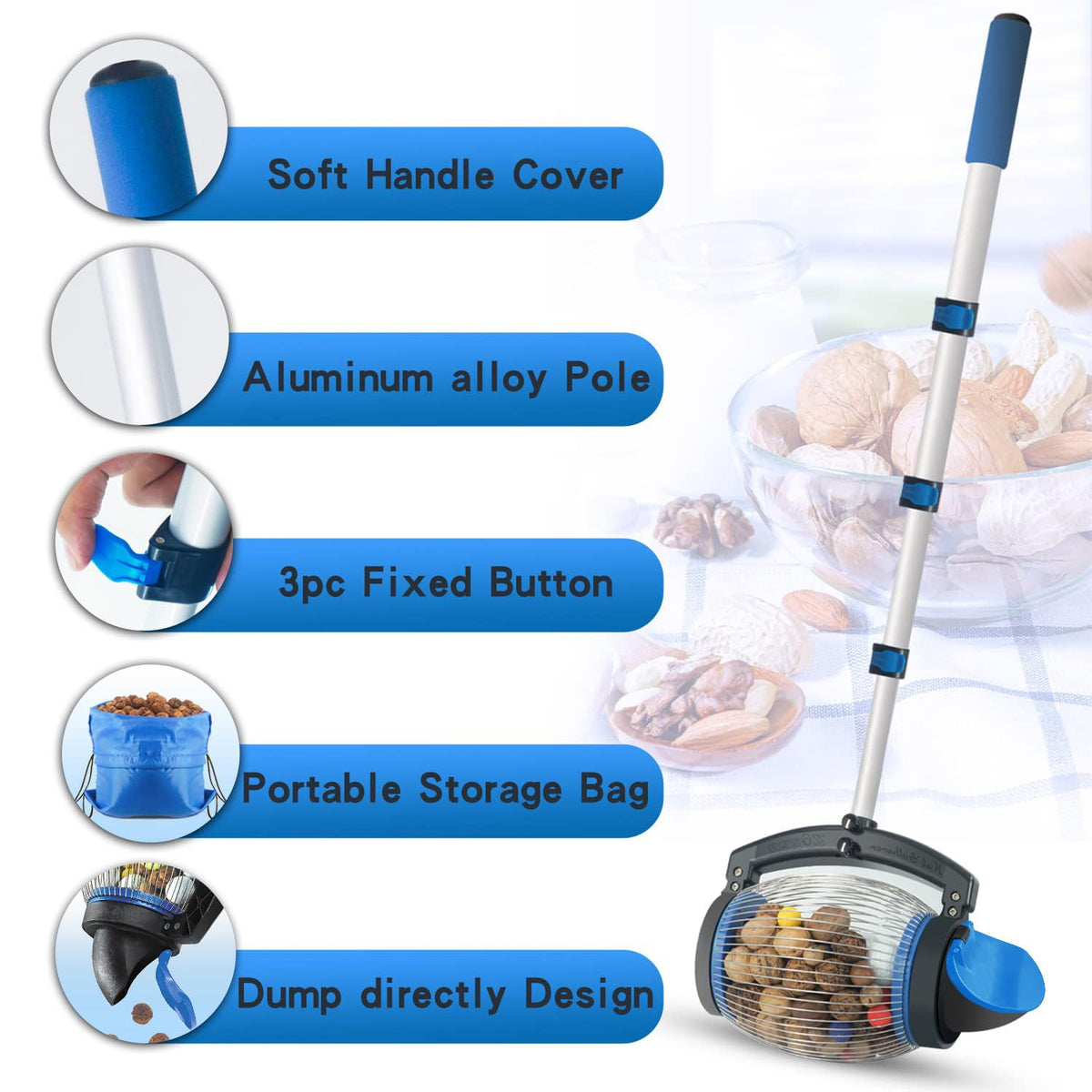 Zozen Nut Gatherer gift packaging presents a ready-to-gift tool.