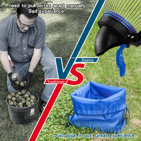 Zozen Nut Gatherer storage bag and gift-ready packaging