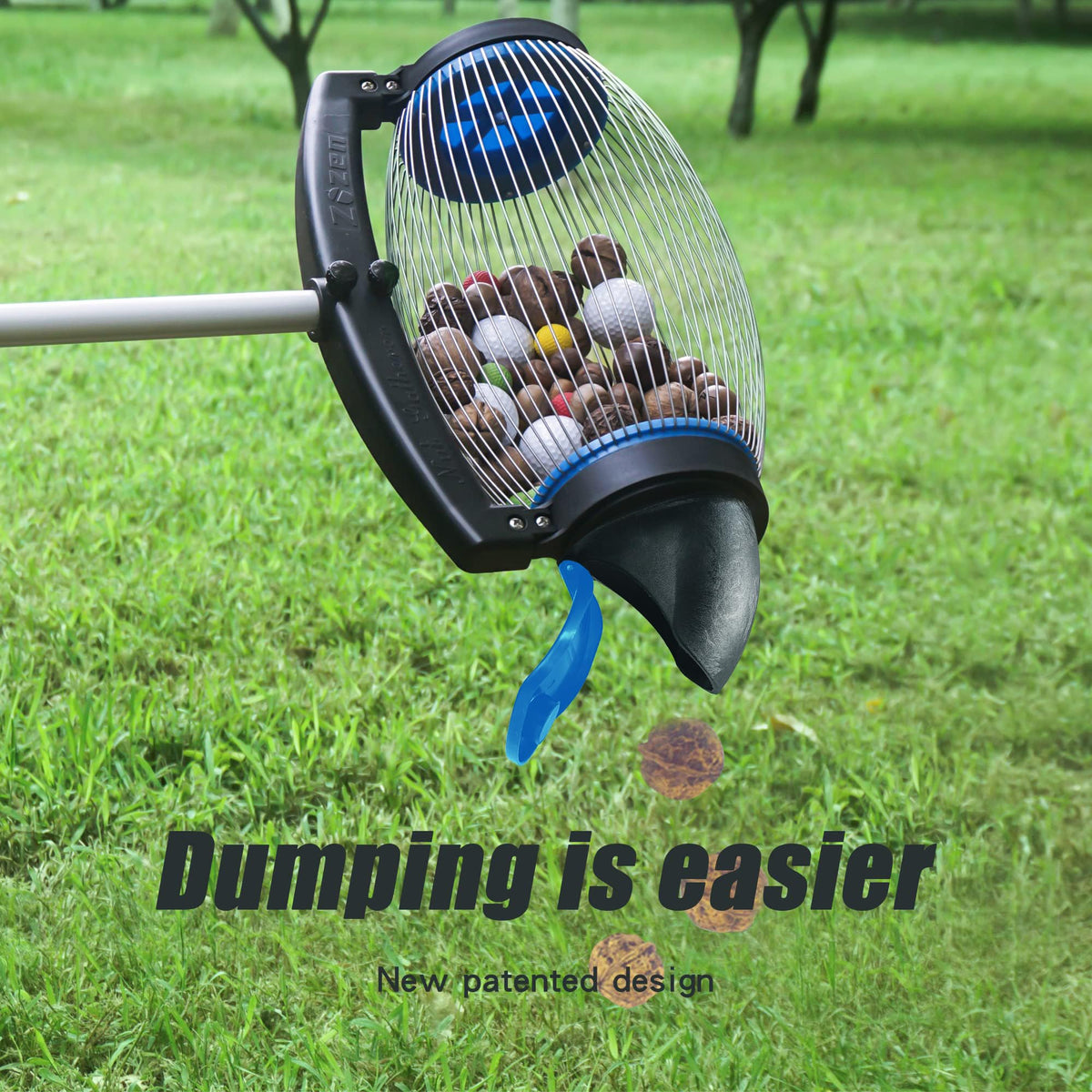 Zozen Nut Gatherer telescopic rod adjusts to different heights