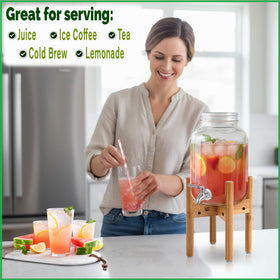 Kiln-dried bamboo construction provides durability and moisture resistance.