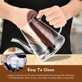 Zpose easy-clean design simplifies rinsing after tea sessions.