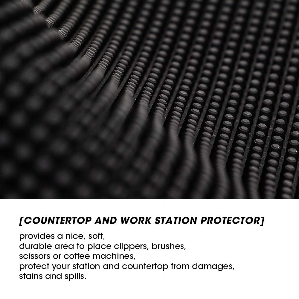 ZQIAN BEAUTY easy-clean rubber bar mat after spills