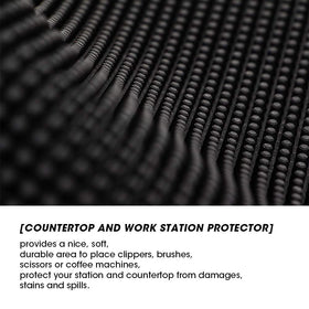 ZQIAN BEAUTY easy-clean rubber bar mat after spills