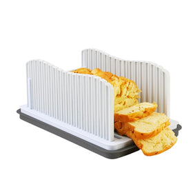 ZQZXD bread slicer with adjustable guide for precise homemade slices