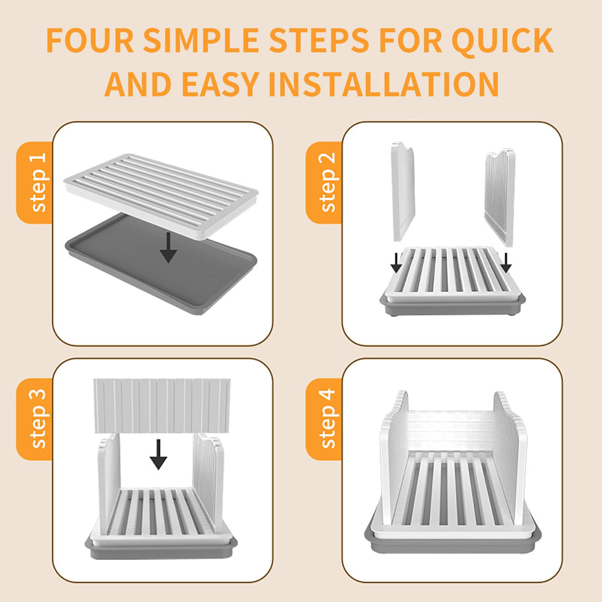 ZQZXD bread slicer dishwasher-safe for quick cleanup