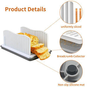 ZQZXD bread slicer ideal for homemade loaves and bagels