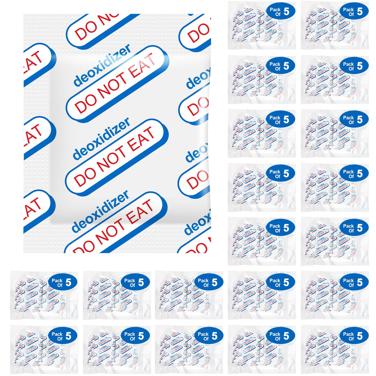 ZRLEI 500cc oxygen absorbers packaging for safe long-term storage.