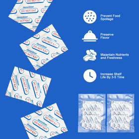 ZRLEI five-pack oxygen absorbers ready for storage projects.