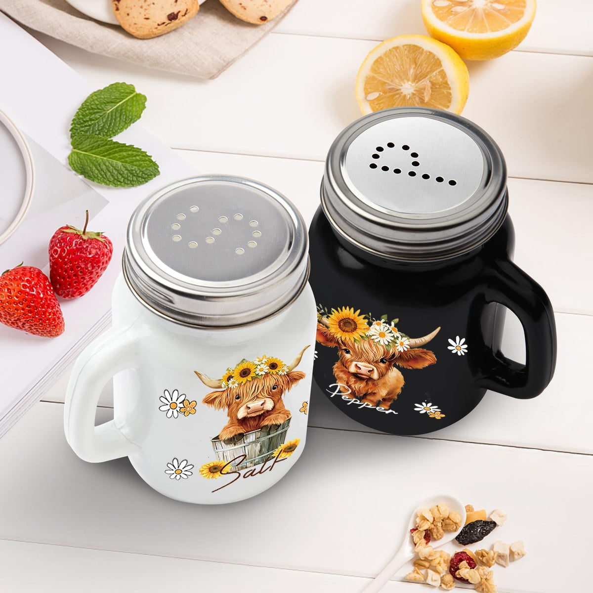 ZRMVRO kitchen decor on table displays farmhouse charm and practical use.