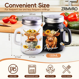 ZRMVRO salt shaker hole size enables precise pours and aroma control.