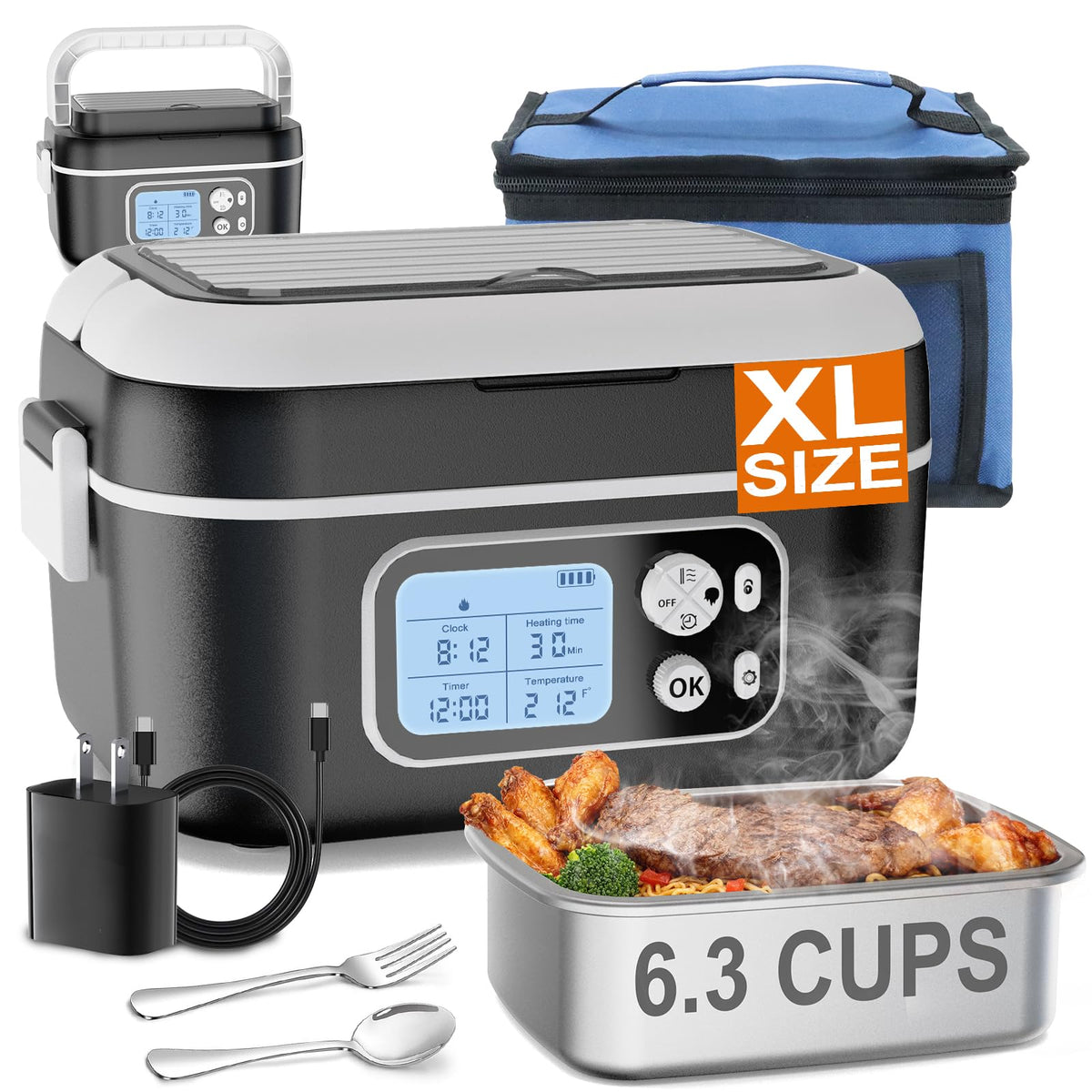 ZRYBOMY cordless lunch box overview for hot meals anywhere