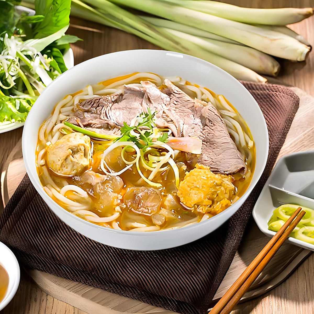 Zscera off-white large soup bowl blends with any dining decor.