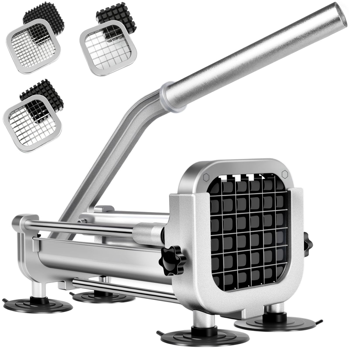 ZSCOOKLY French Fry Cutter with sharp blades for precise potato cuts.