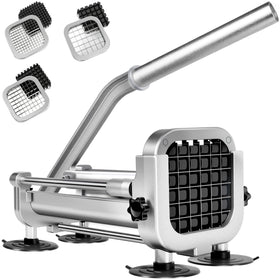 ZSCOOKLY French Fry Cutter with sharp blades for precise potato cuts.