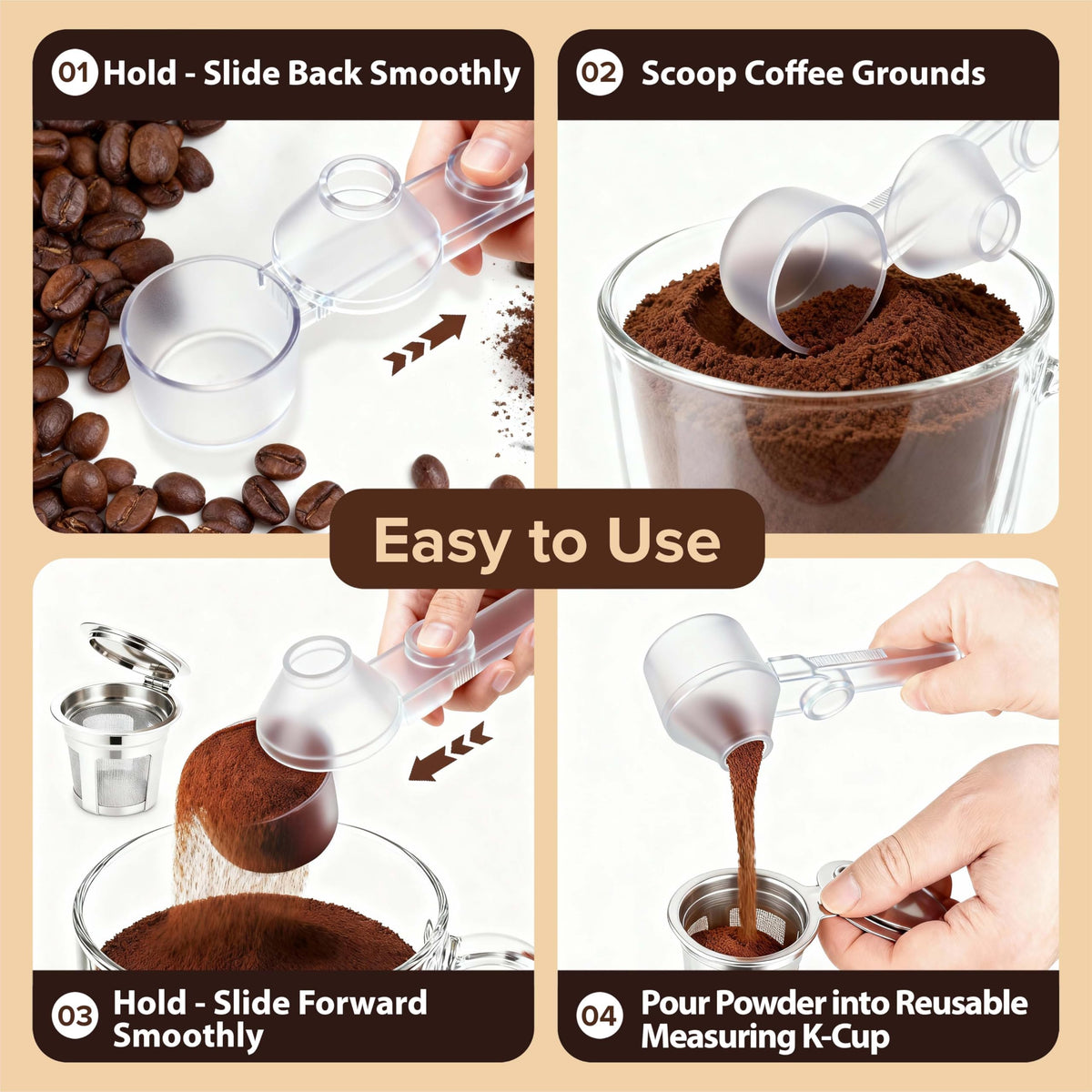 Zsdoue 51mm espresso tamper for even grounds.