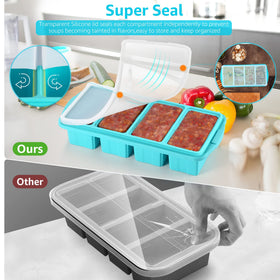 Ztomine clear lid keeps contents visible and fresh.