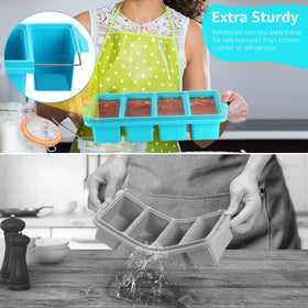 Ztomine tray with two fill lines for precise portions.