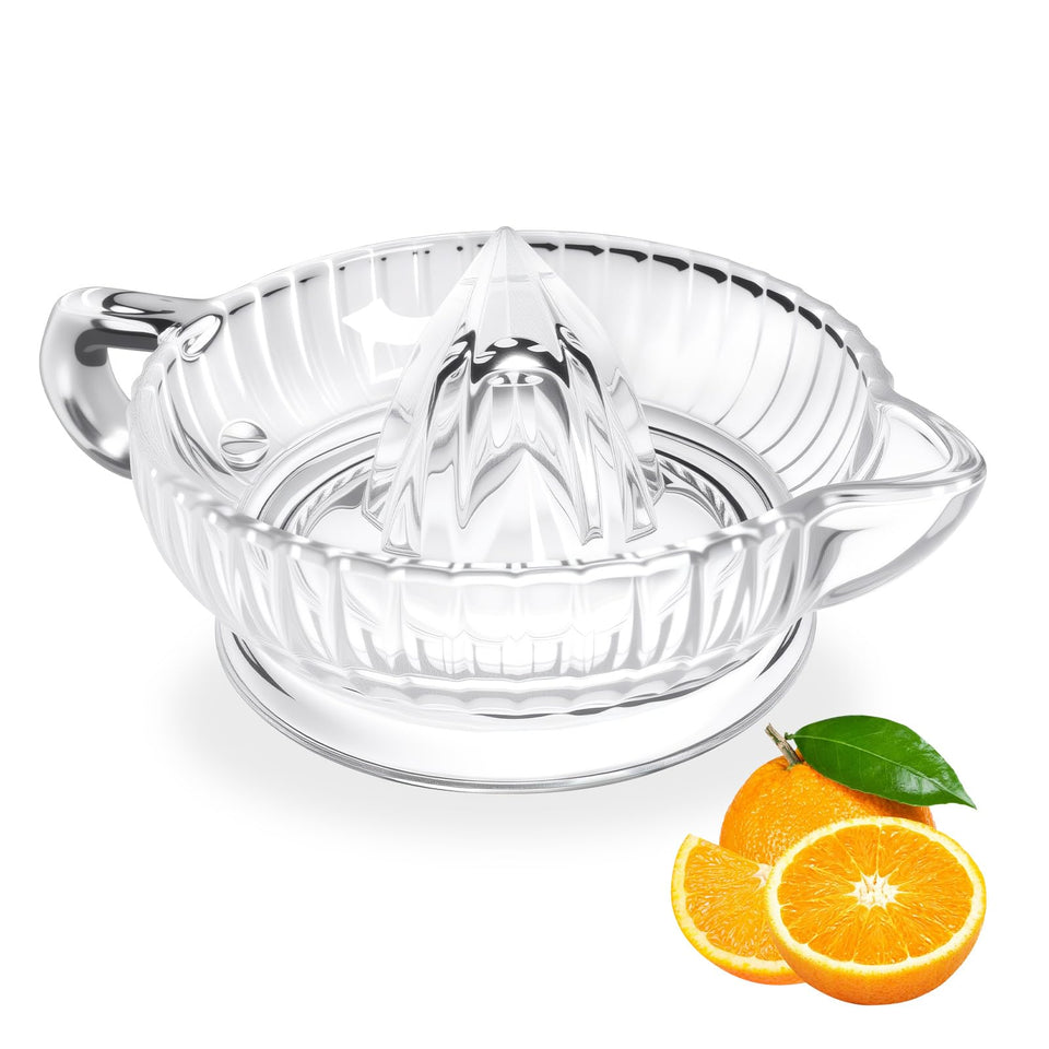ZTTM Citrus Juicer Reamer with handle for stable, easy juicing.