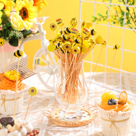 Zubebe Summer Bees cupcake picks evoke sunlight and sweetness for treats