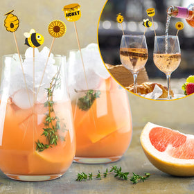 Zubebe Summer Bees fruit picks keep hands clean during snacking