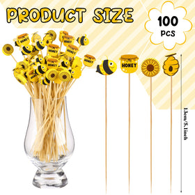 Zubebe Summer Bees honey-pot picks bring whimsical charm to desserts and skewers